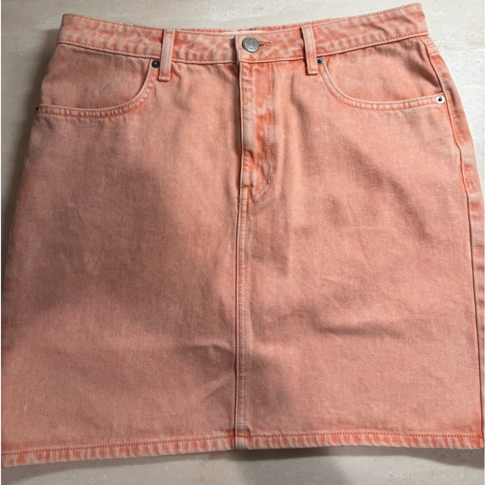 BDG Peach Mini Denim Skirt Size L